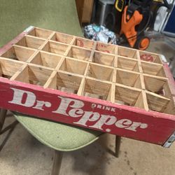 Vintage Dr Pepper Bottle Crate