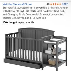 Storkcraft 5 in 1 Convertible Crib