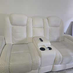 Sofas White Reclinables