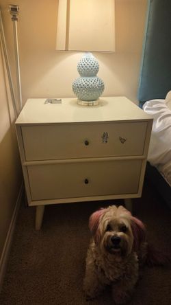 White dresser