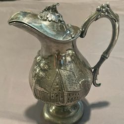 Antique Silverplate Small Carafe 