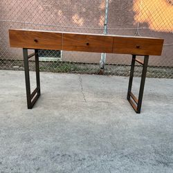 Four Hands Mid Century Modern Console Table Entryway Table Desk