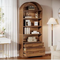 New assembled 2-Drawer Nightstands Set of 2, Modern Night Stand with Open Tempered Glasses Storage Space, Wooden Bed Side Table for Bedroom, Side End 