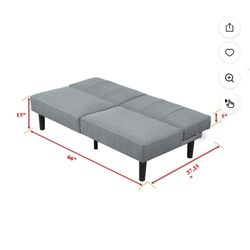Dark Grey Studio Futon 