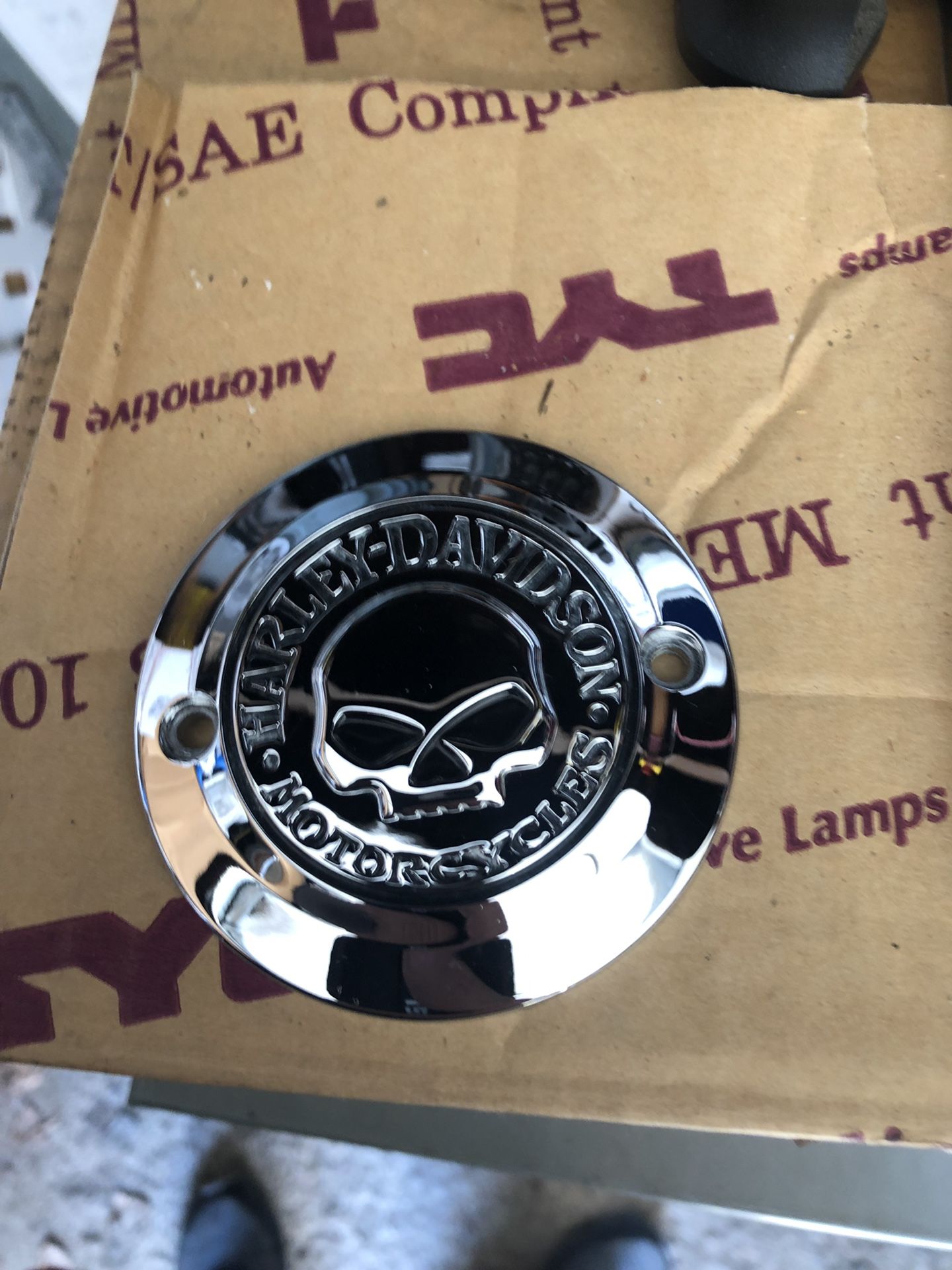 NEW GENUINE HARLEY DAVIDSON WILLIE G SKULL STYLE TIMER COVER FOR SPORTSTER MODELS. FITS: 2004 - 2018 SPORTSTER XL