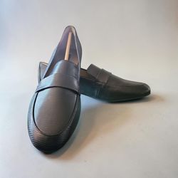 Women's Array Regina Synthetic Lizard Print Loafers Black Sz 10N