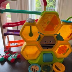 Fisher price coin drop & Battat car race