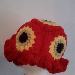 Red Sunflower Bucket Hat 
