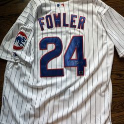 Dexter Fowler Signed Jersey Cubs Autograph COA Chicago MLB