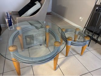 Glass top tables
