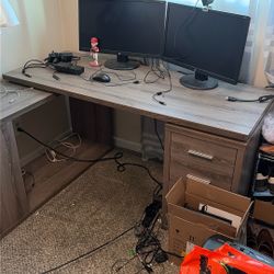 Office Desk And Equipment 