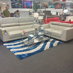 Labor Day Deal🇺🇸Gorgeous Sofa&Loveseat With Adjustable Headrest