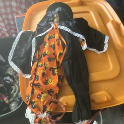 Sitting Witch made of cloth material
