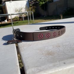 13”-15.5” Leather Dog Collar