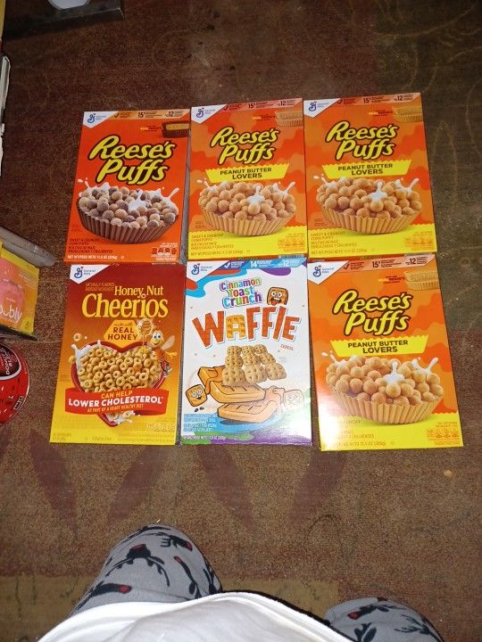 Reeses Puffs Honey Nut Cheerios And Cinnamon Toast Crunch Waffle