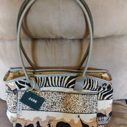 JADE  Purse Animal Print New