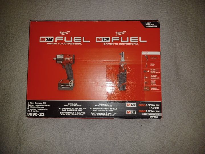 Milwaukee M18 Fuel/ M12 Fuel 2 Tool Combo Kit