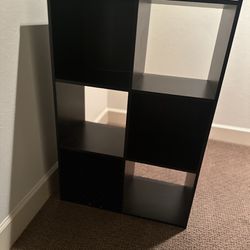6 Cube Bookshelf— Black 