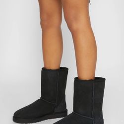 UGG Men's Classic Short Boots - 5800 - Black Suede - 10 USA 