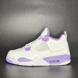 Jordan Retro 4 White Violet Size 8