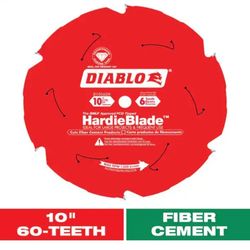 10in. x 6-Teeth HardieBlade Saw Blade for Fiber Cement