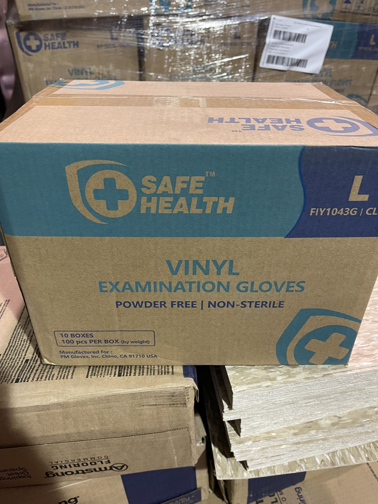 Safe Health Vinyl Examination Gloves Power Free Non - Sterile
