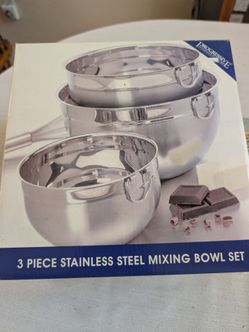 Stainless steel mixing bowl