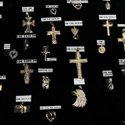 Gold and Diamond Pendants staring at $119 come see our inventory 3816 Steilacoom Blvd Lakewood  WA