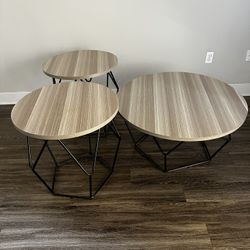 Modern Coffee Table With Matching  End Tables