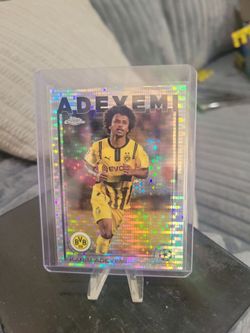 Karim Adeyemi topps chrome Pulsar refactor soccer card