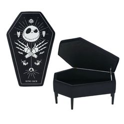 ❇️ Jack Skellington Coffin Storage Bench, New in the Box.