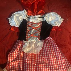 Little Red Riding Hood Dress And Cape