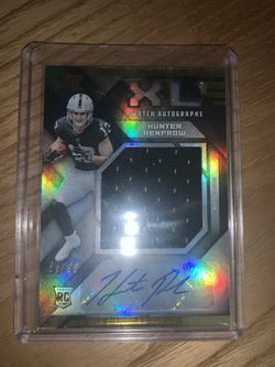 Hunter Renfrow Xl Swatch Auto Card /99