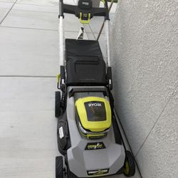 Ryobi Lawnmower With Battery 