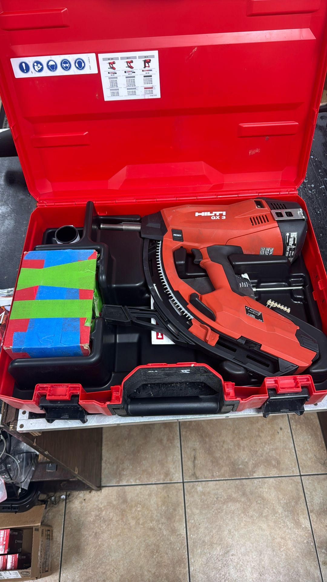 Hilti GX-3 Gas Fastener Nail Gun 