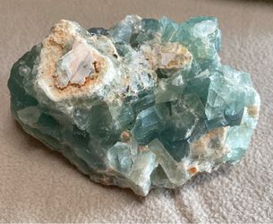 Geode — Blue-Green Fluorite Crystal Cluster