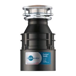 Badger 500 Standard Series 1/2 HP Continuous Feed Garbage Disposal