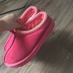 Pink Tasman Ugg Slides 