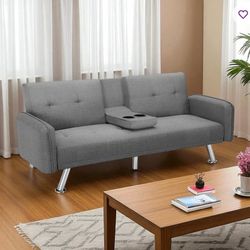 Gray Futon Sofa