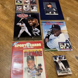 Frank Thomas Baseball Card & Magazine Lot