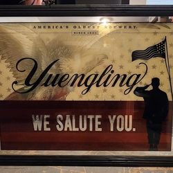 Yuengling Mirror Salute You Sign OBO