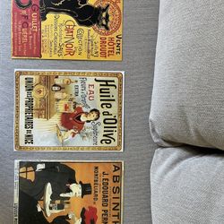 Old French advertising posters