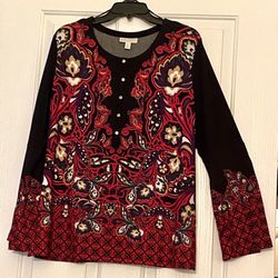Festive Multi-color Tunic Top