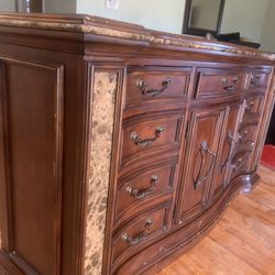 Ashleys Furniture Dresser • Dark Wood • 9 Drawers •