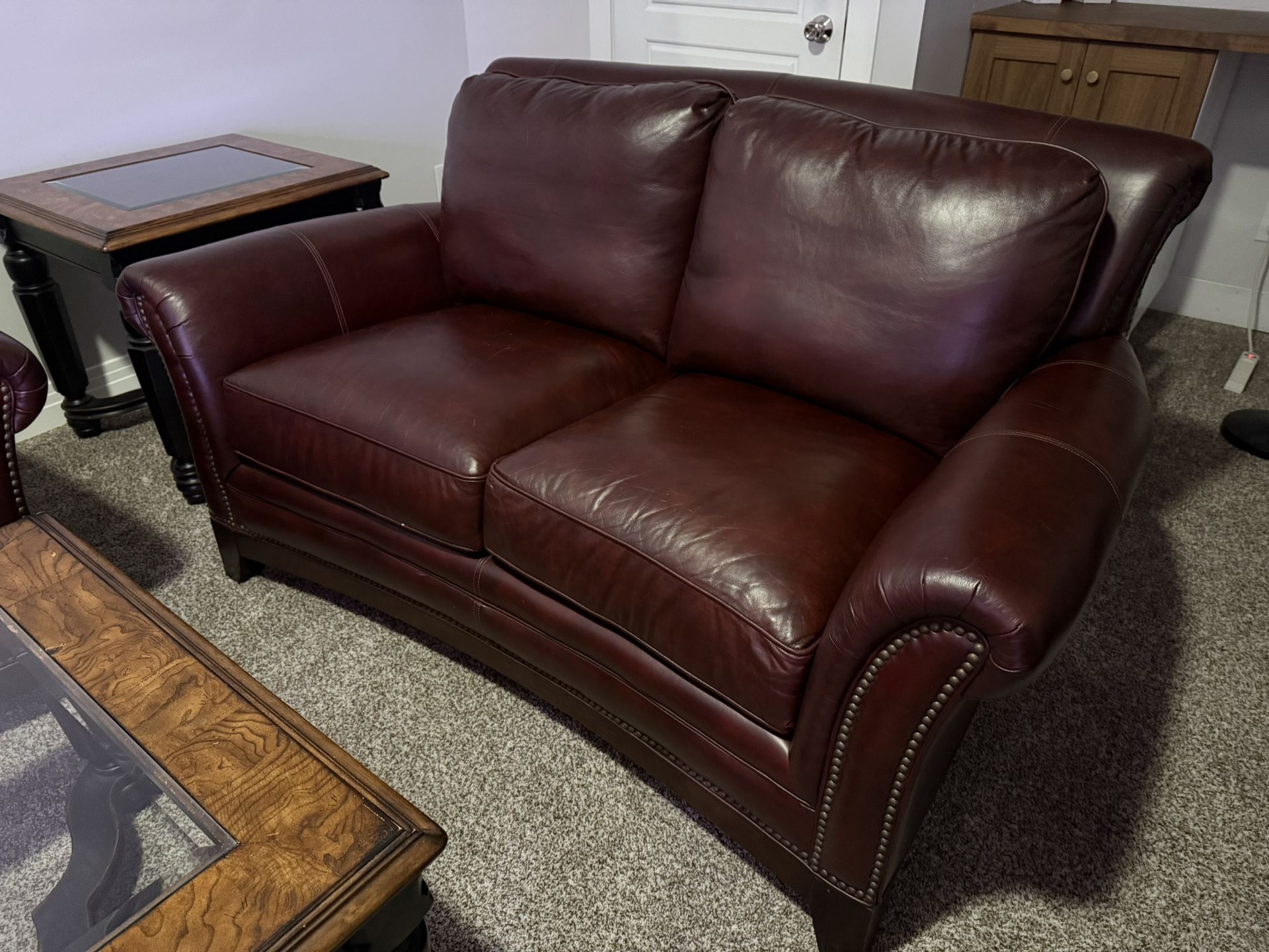Lane Furniture Leather Loveseat