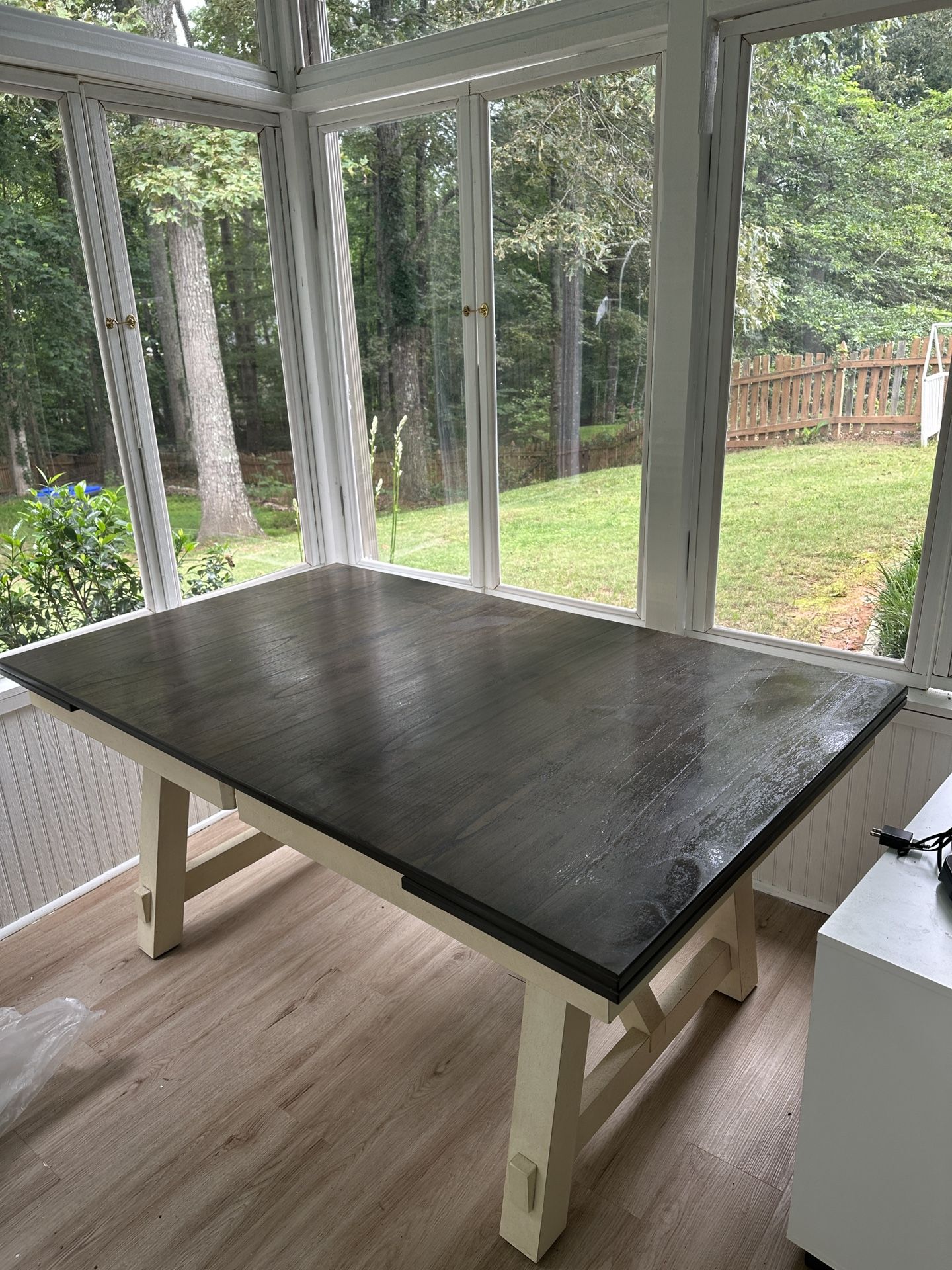 Solid Wood Dining Table With Extension