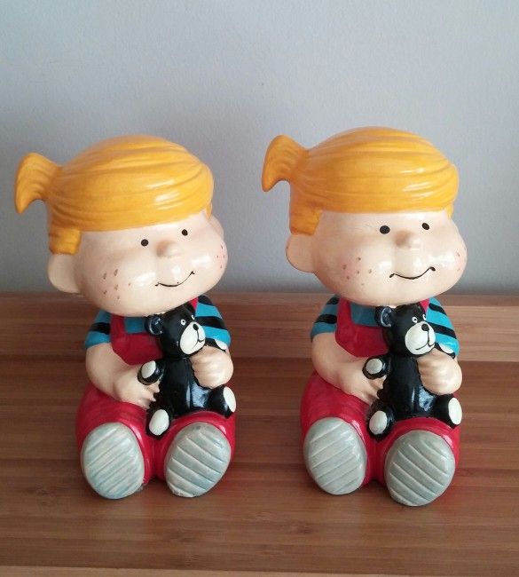 Vintage Dennis The Menace Bookends/Heavyweight