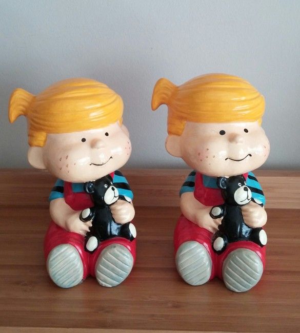 Vintage Dennis The Menace Bookends/Heavyweight 