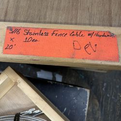 Stainless Steel Cable And Fitting For Railing 