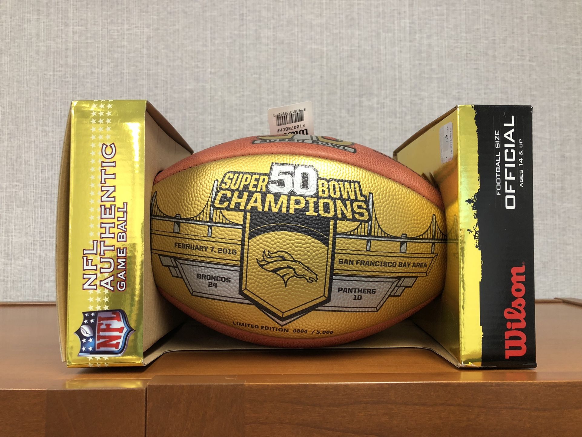Denver Broncos Limited Edition Football 